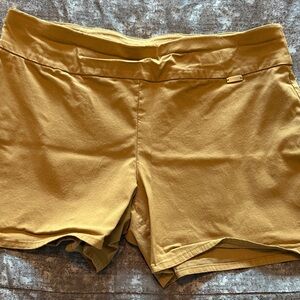 INC International Concepts Mustard High Waist Shorts